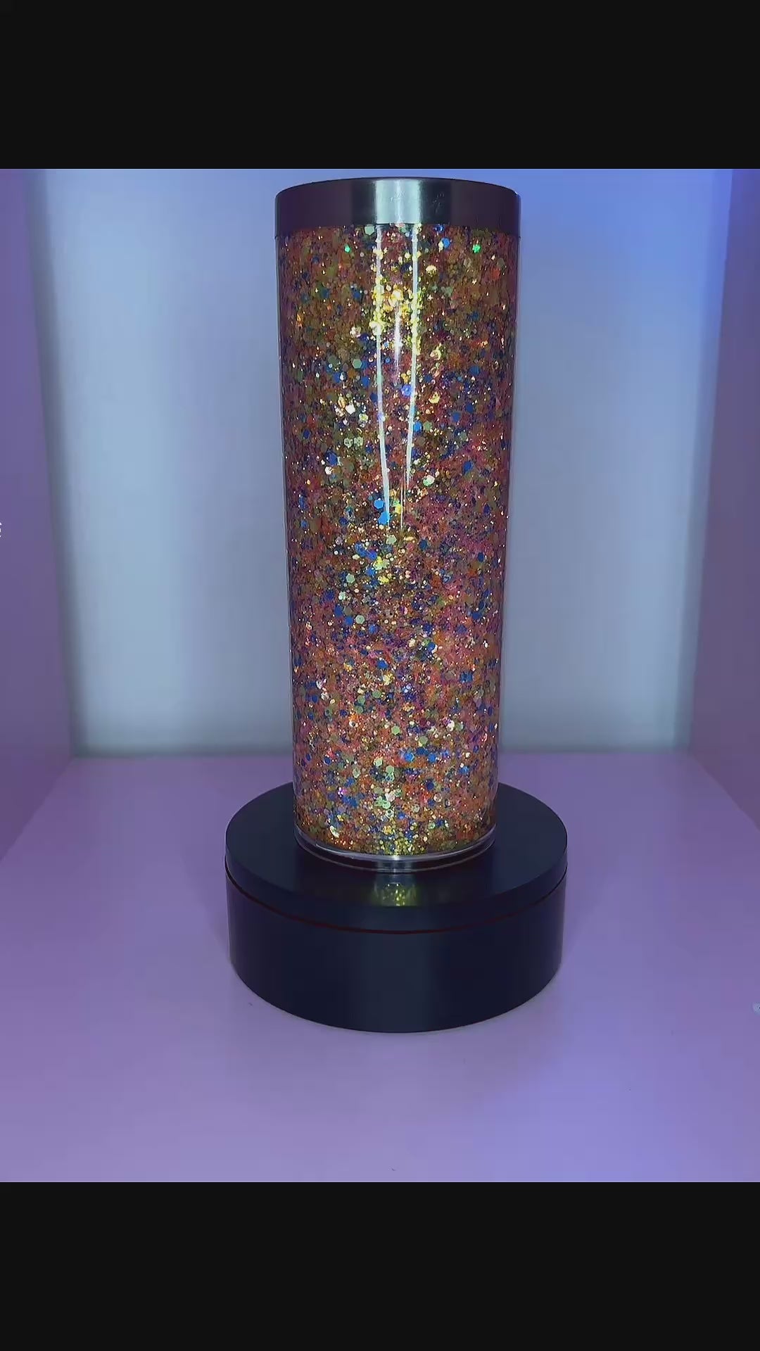 Neon glitter tumbler 20oz